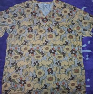 New fall color scrub top medium